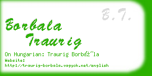 borbala traurig business card